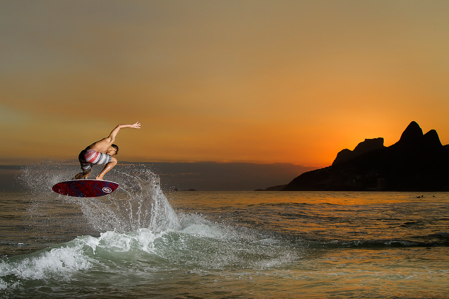 Big studio lights meet action sports