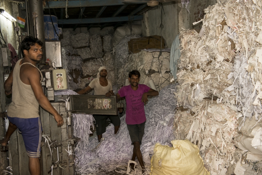 Working in Mumbai slum