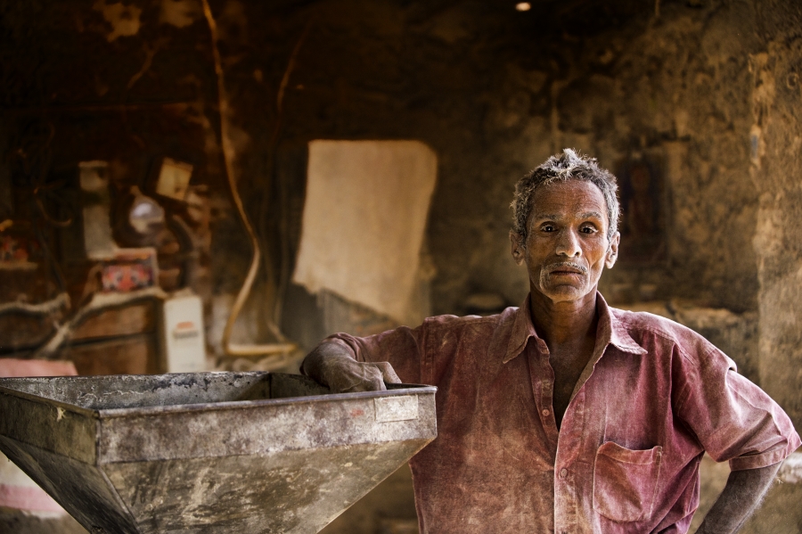 Working in Mumbai slum