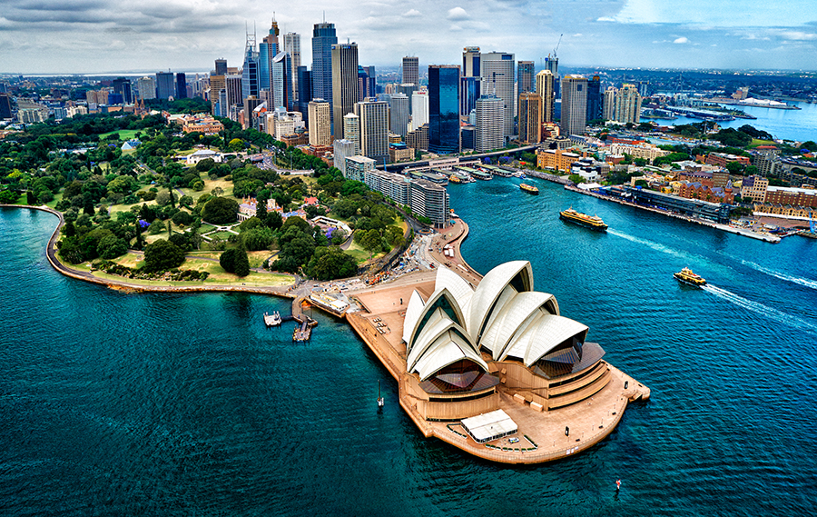 Sydney harbour aerial 2