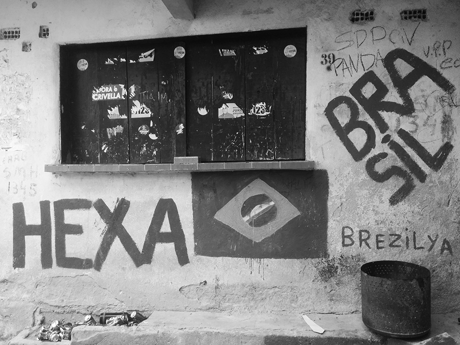 Walls of Favela Santa Marta