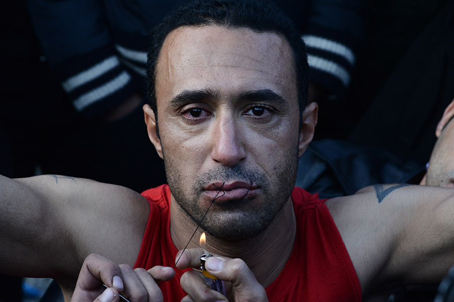 Stranded at the Greek Macedonian border