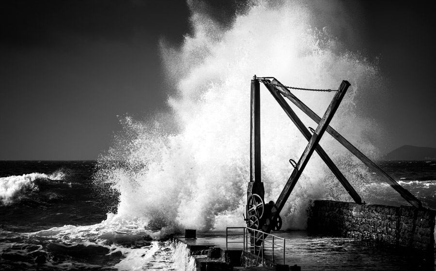 Winter seaside