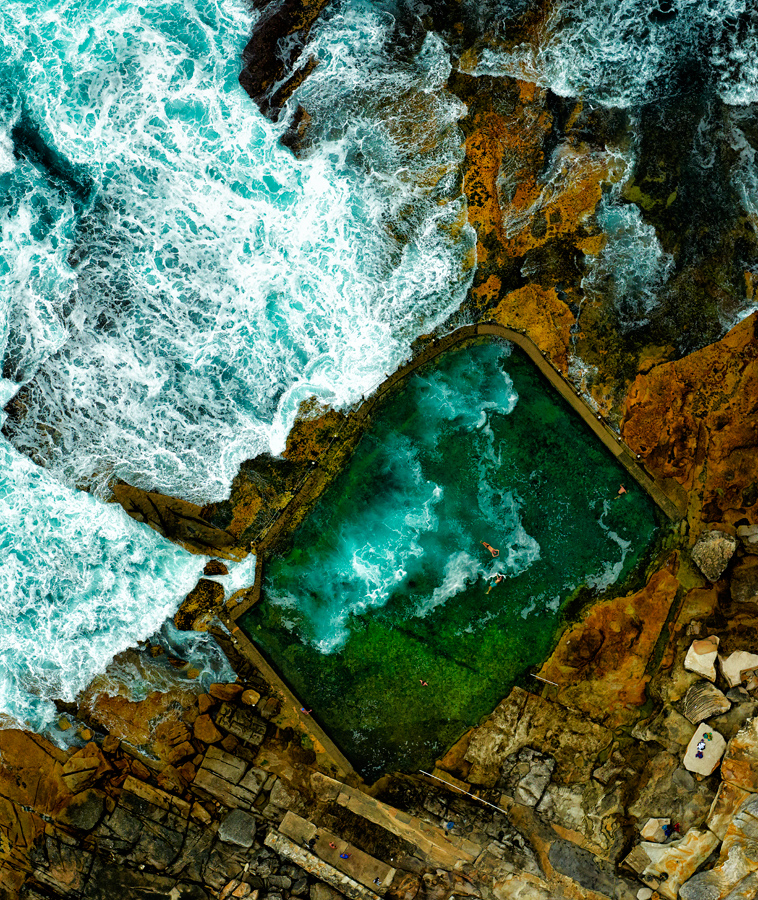 Rock swimming pool