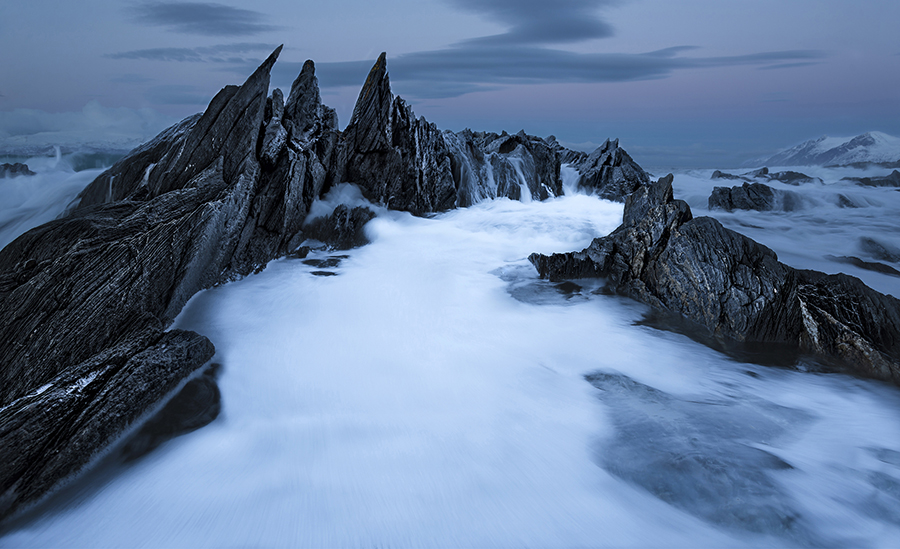 The blue hour in the Arctic