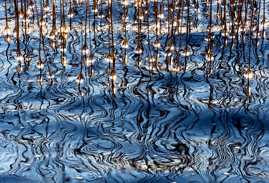 Impression on the water