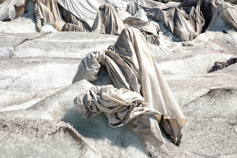 The Swiss Alps oldest glaciers is being protected from melting