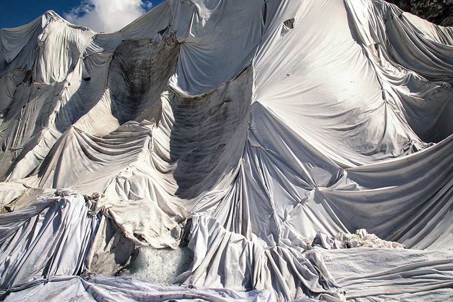 The Swiss Alps oldest glaciers is being protected from melting