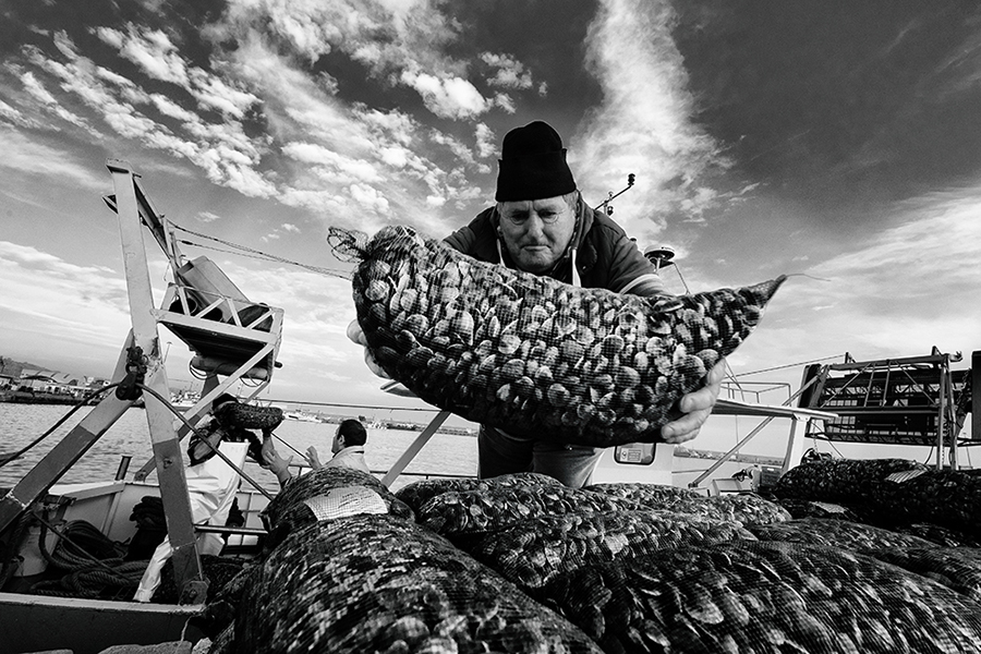 Vongolari in protesta