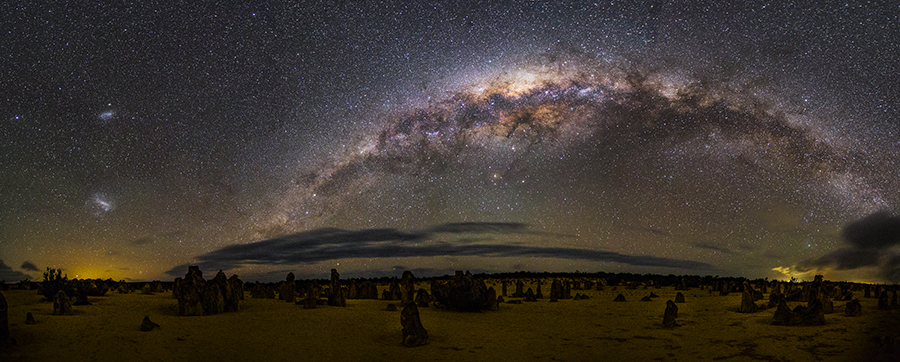 Galaxy over the Pinnacles Desert
