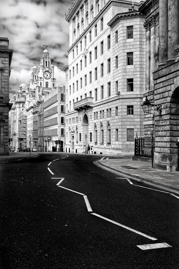 Liverpool Mono Cityscape, View to Liver Building