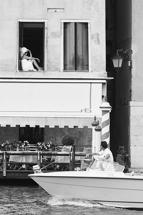 A woman in the window