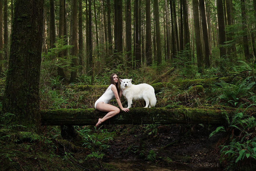 Woman + Wolf