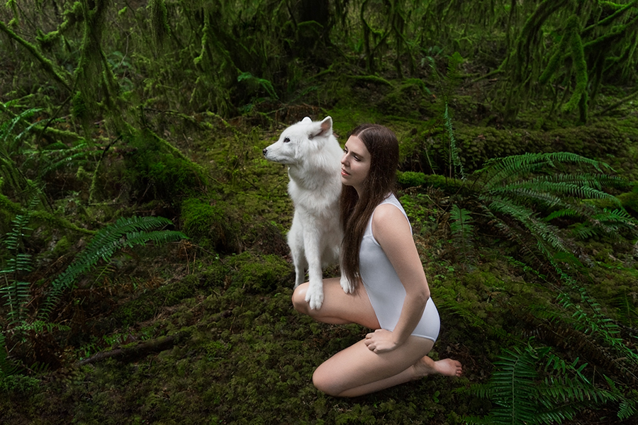 Woman + Wolf