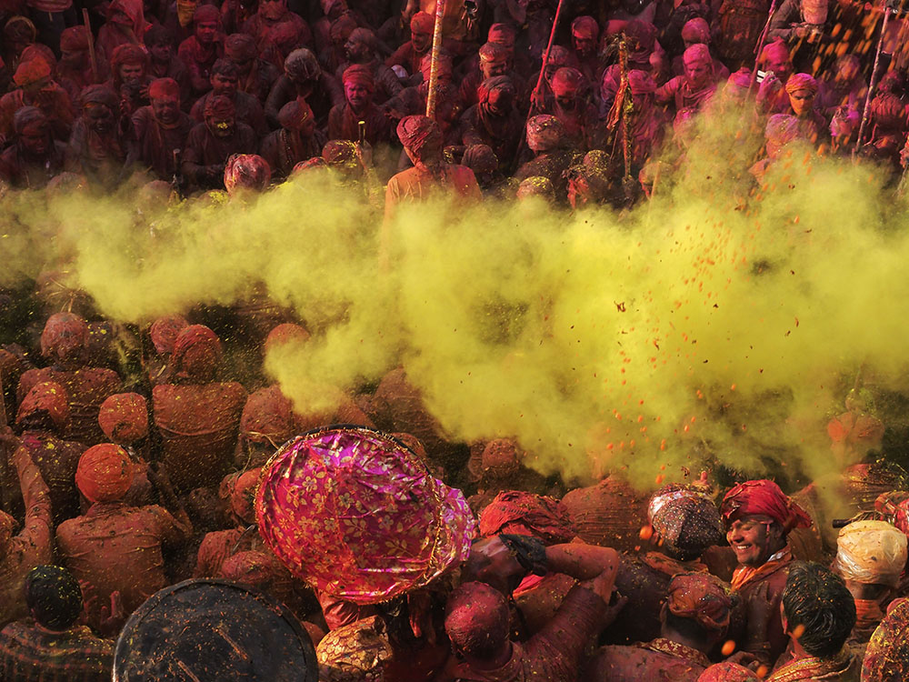 Holi at Nandgaon, India