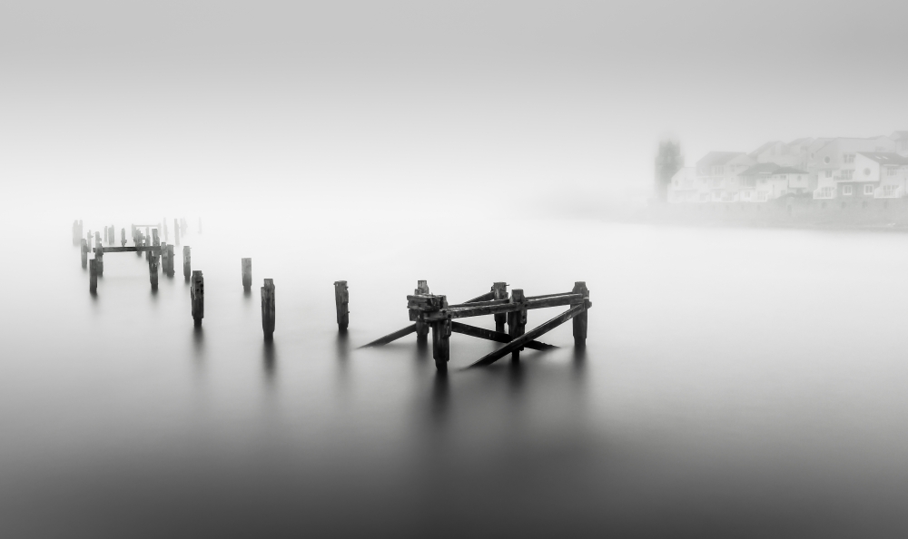 Swanage Old Pier in Mist 