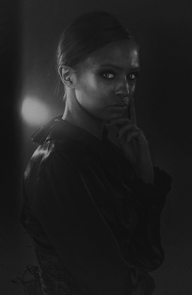 The black lady