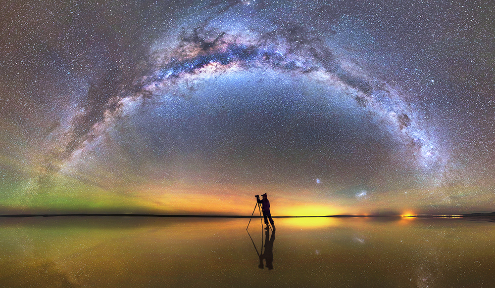 Under the galaxy rainbow