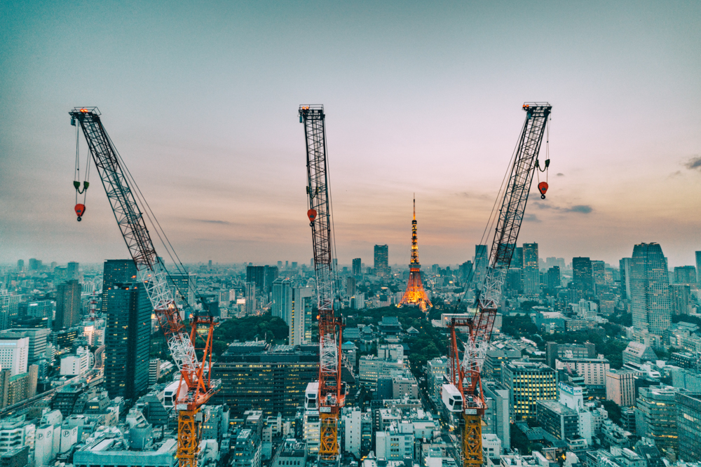 Under construction in Tokyo