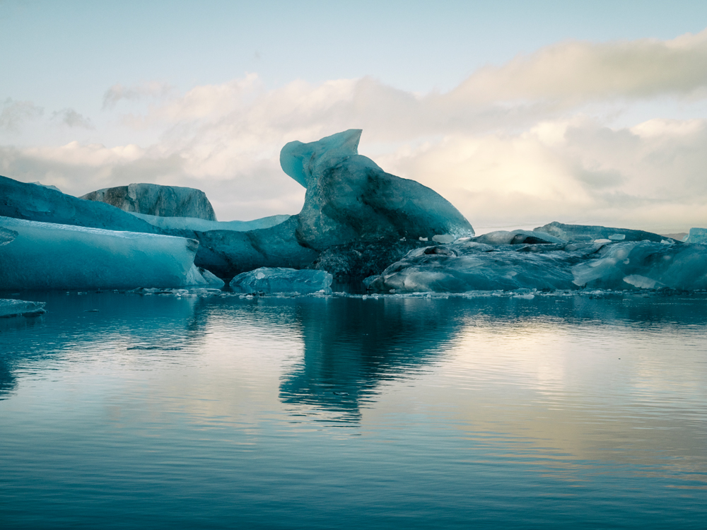The glacier Lagoon