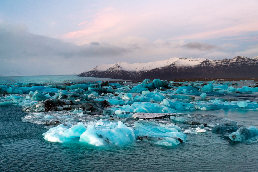 The glacier Lagoon