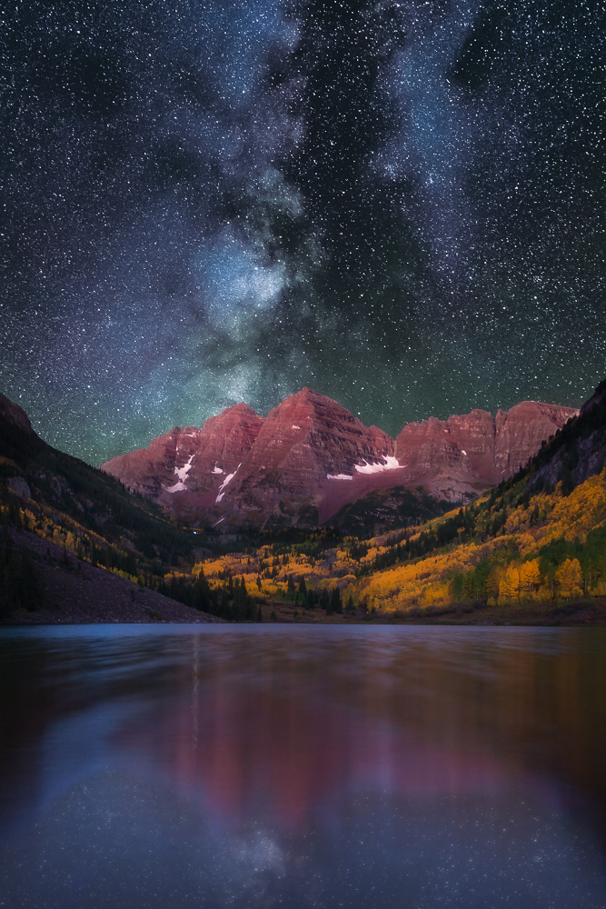 Galaxy Over the Bells