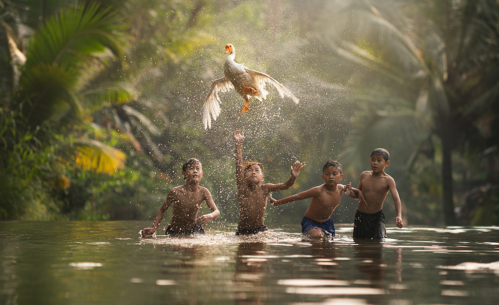 No Electronic pollution childhood