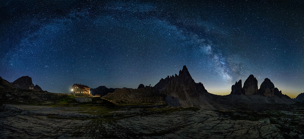 Milky way in 3 Cime di Lavaredo