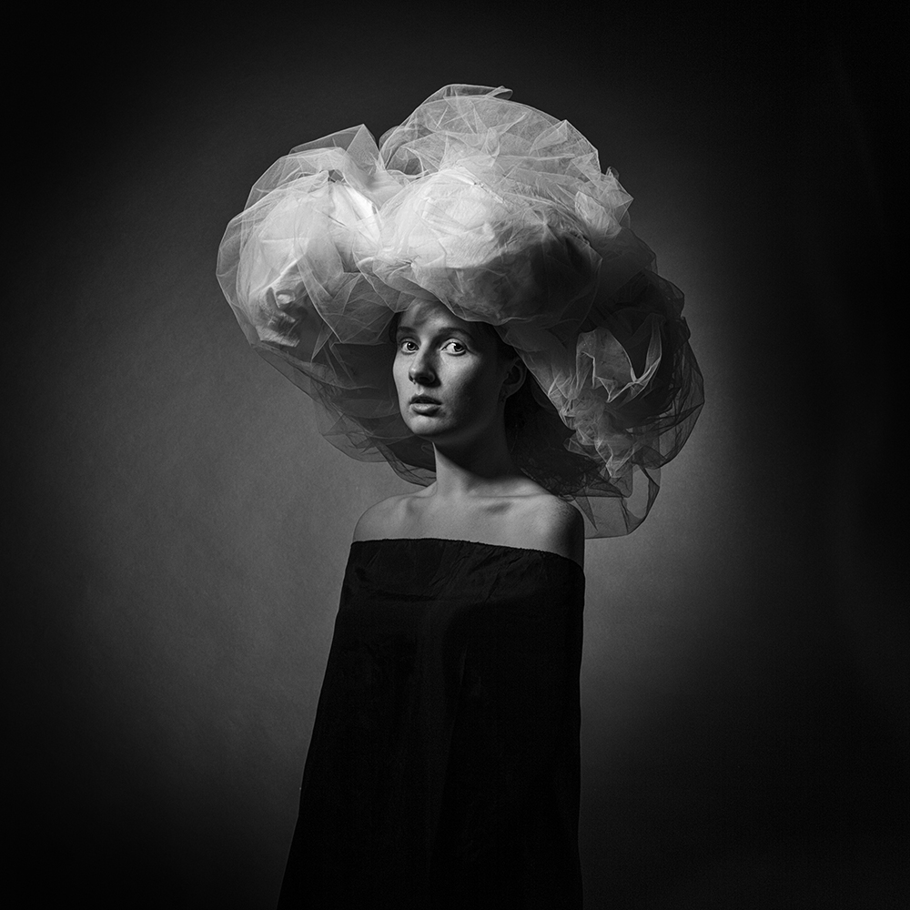 Large white hat
