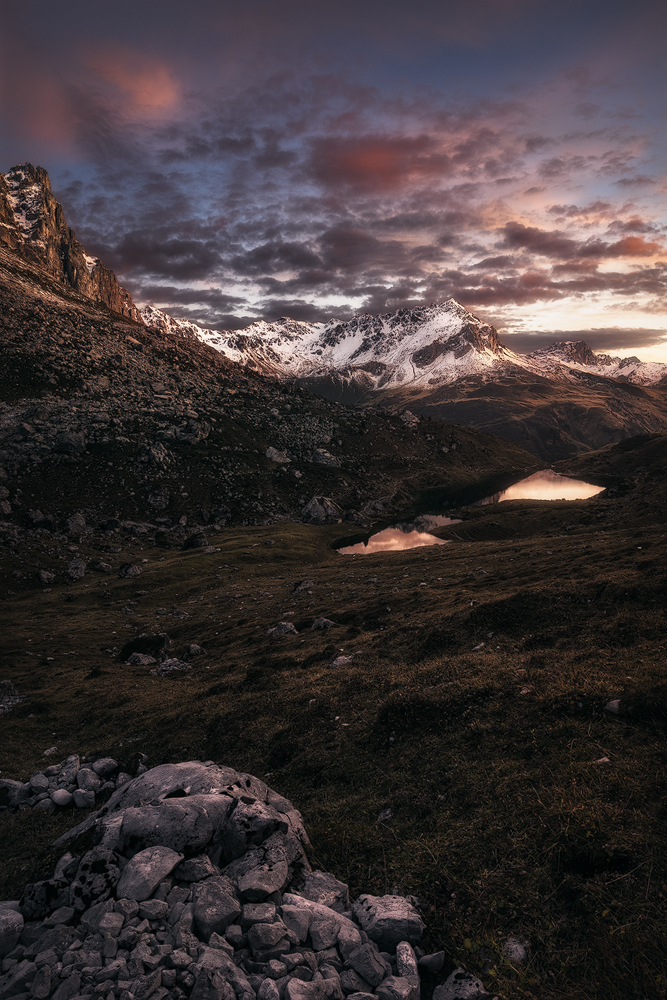 Fire dance over the mountains