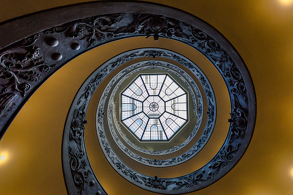 Helical stairs