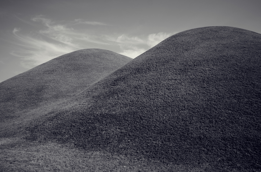 Scenery with ancient tombs