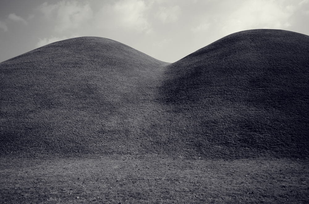Scenery with ancient tombs