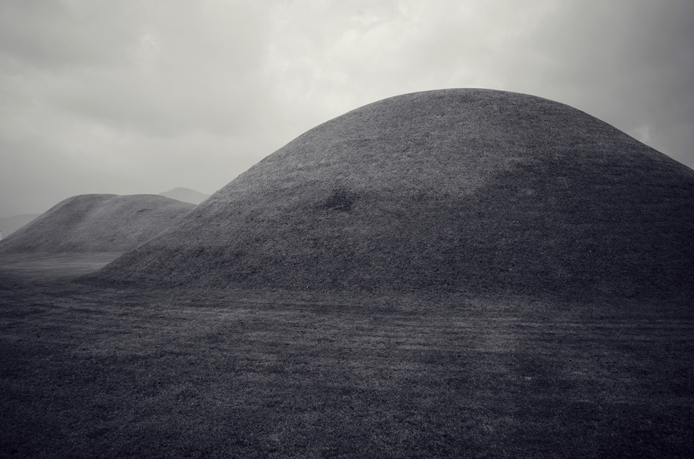 Scenery with ancient tombs