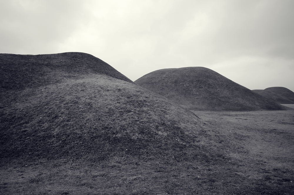 Scenery with ancient tombs