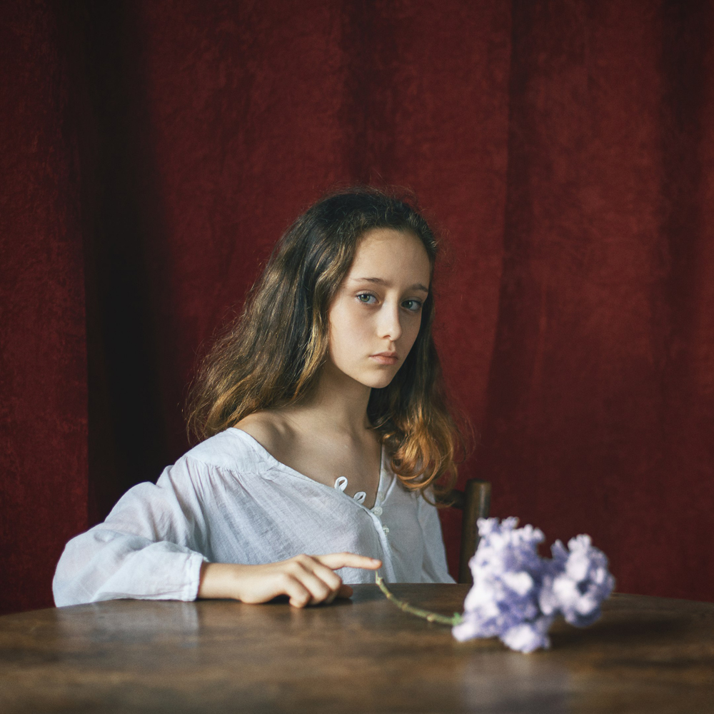 Portraits of young women.