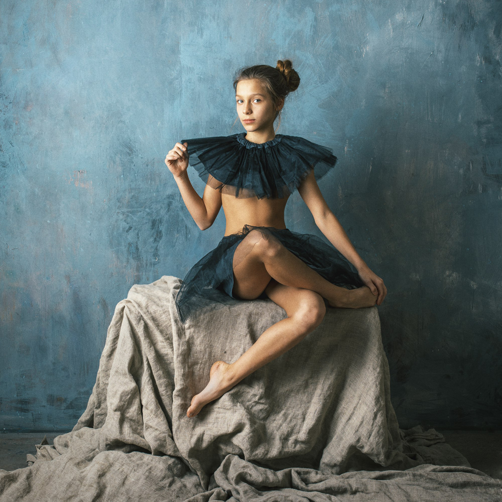 Portraits of young women.