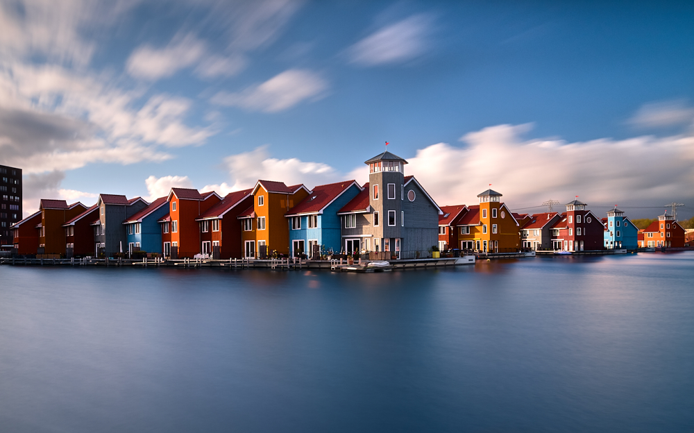 Colourful buildings