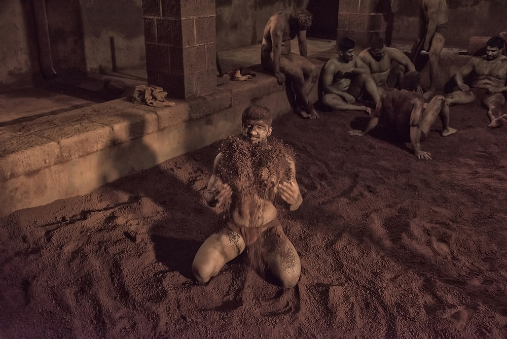 Wrestlers' Home,'Kushti Akhada', in Hindi. 