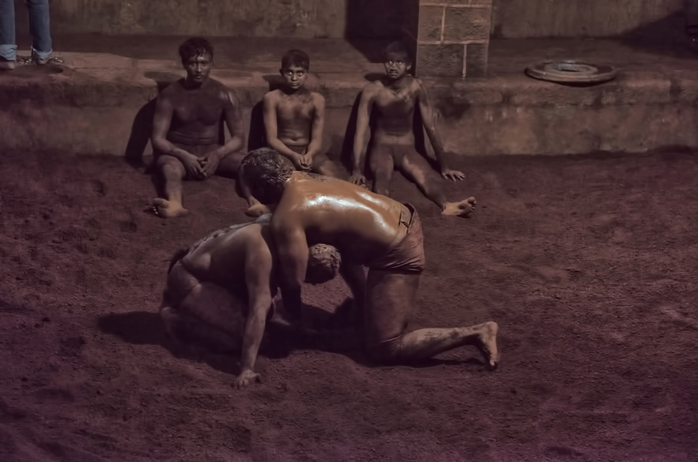 Wrestlers' Home,'Kushti Akhada', in Hindi. 