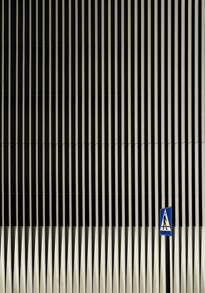Street abstractions with a  philharmonic in the background .