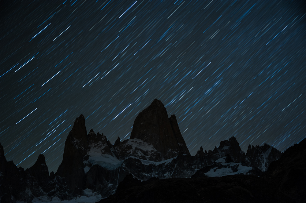 Star trail in Patagonia