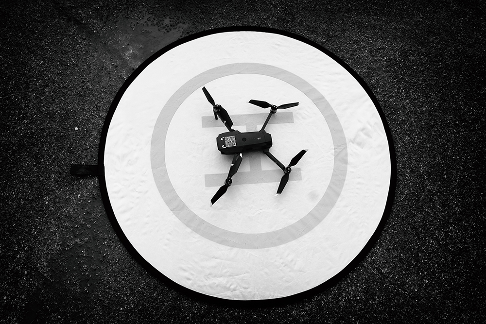 After the earthquake Pilot Drone