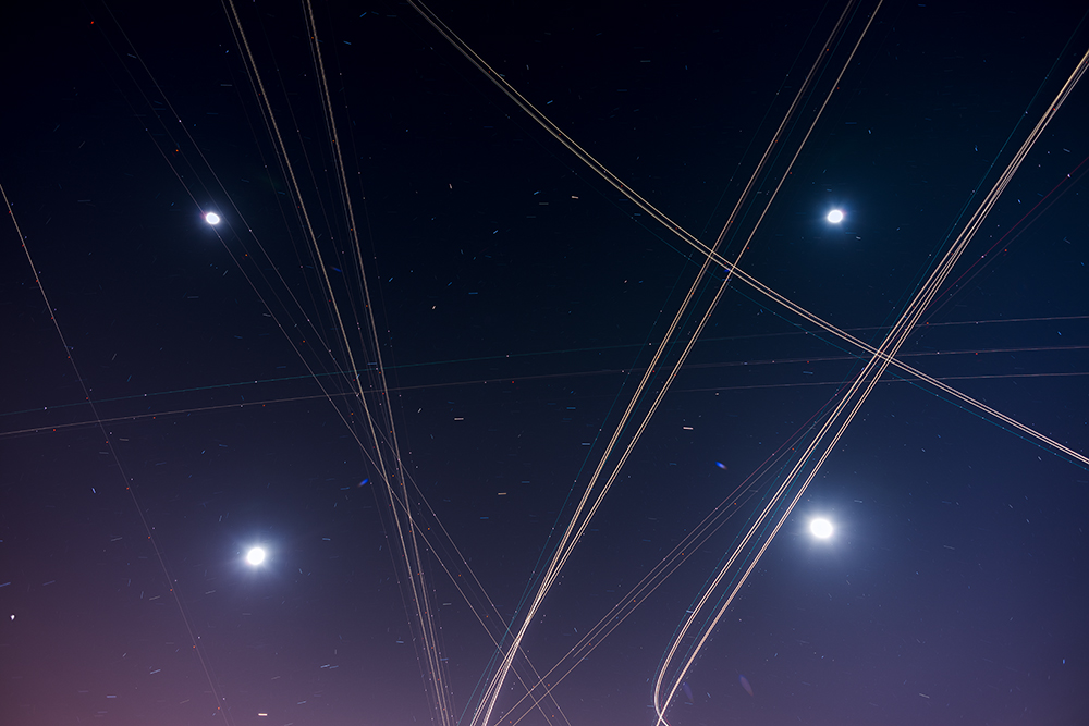 Night Sky Traffic 