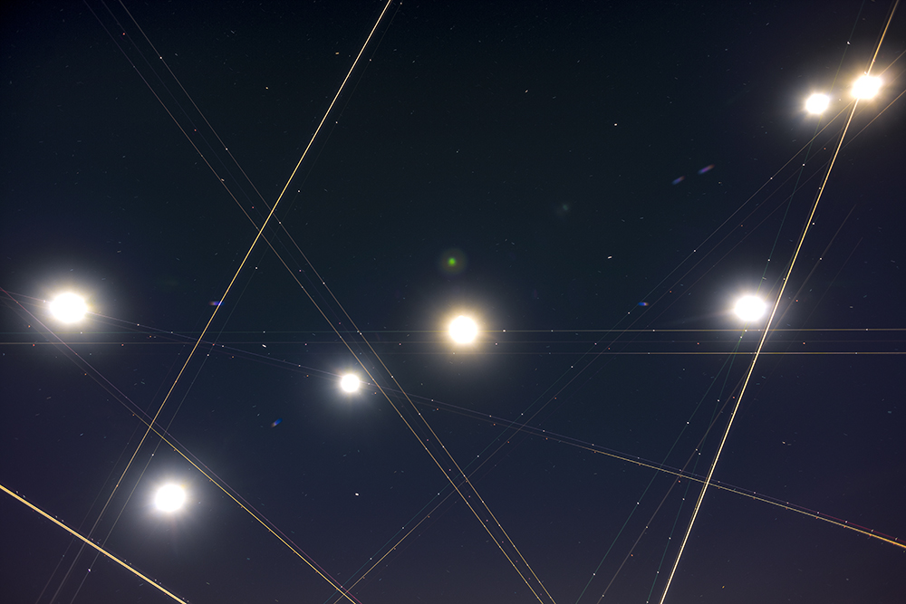 Night Sky Traffic 