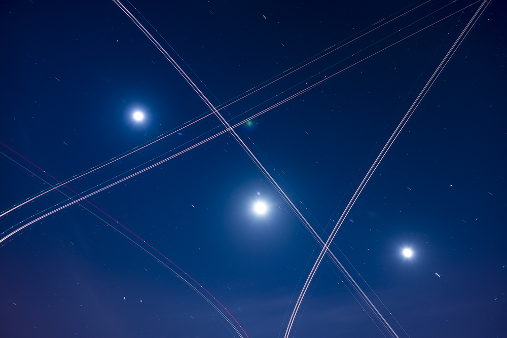 Night Sky Traffic 