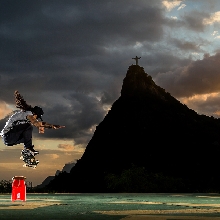 Big studio lights meet action sports