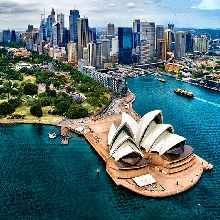 Sydney harbour aerial 2