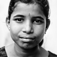 Children from Medaram tribal village