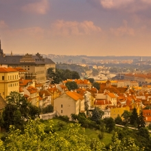 Prague at Sunset